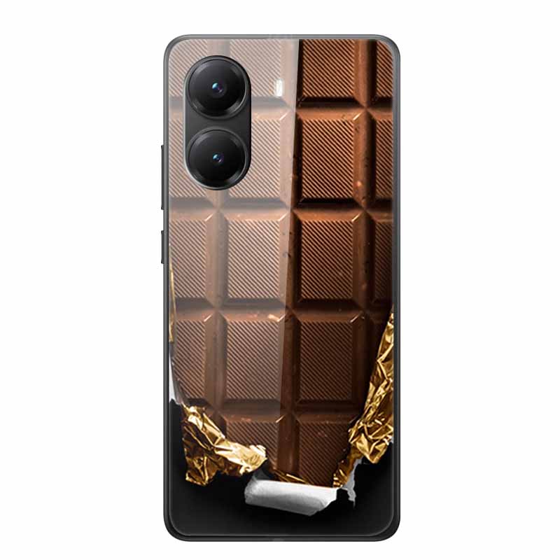 Glass Case for Poco X7 pro Luxury Phone Back Capa Lovely Case for PocoX7pro X 7 pro Hard Tempered Shield Animals Cartoon Cover