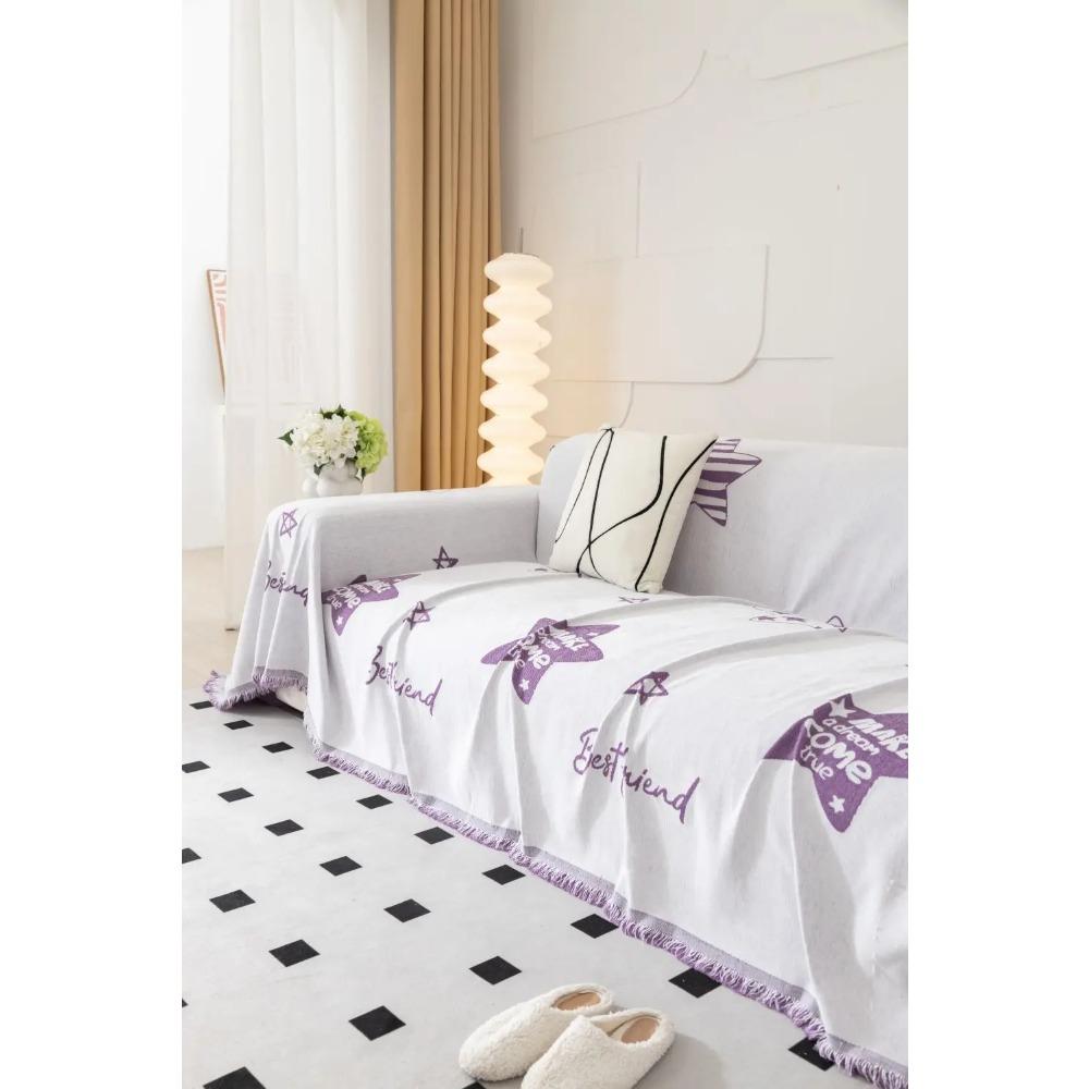 Star Sofa Cover Mat Throw Blankets for Living Room Sofa Couple Position Modern Throw Camping Picnic Blanket Cover