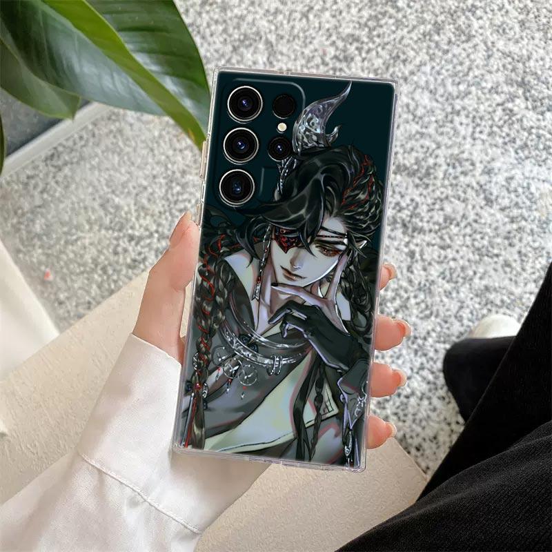 Heaven Official's Blessing Anime Phone Case For Samsung S26 S25 S24 S23 Ultra S22 S20 Plus S21 S25 FE Clear Cover S26Ultra Funda