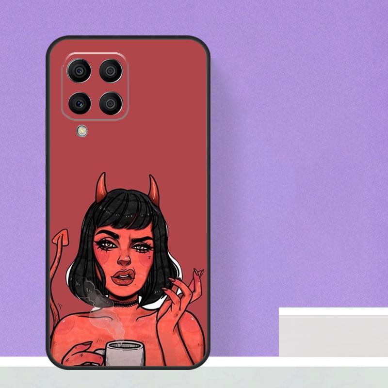 Devil Woman Case For Samsung Galaxy M21 M31 M15 M55 M56 M36 M16 M06 M13 M33 M53 M12 M32 M52 M14 M34 M54