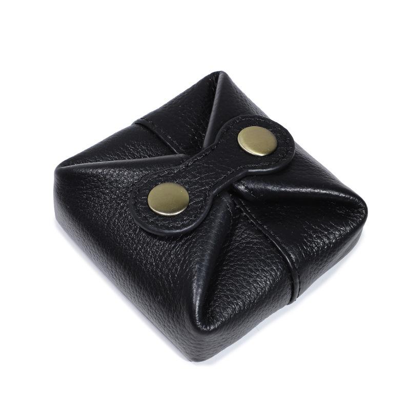 Japan And Korea Lipstick Storage Bag, Multi-Functional Earphones, Small Bean Bag, Cowhide Fashion, Portable Coin Change Bag, Urban Simplicity