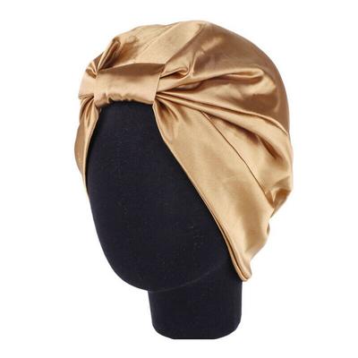 Fashion Silk Turban Bonnet For Women Satin Hat Stretch Headband Beanie Caps Scarf Bohemian Breathable Headwrap Hair Accessories