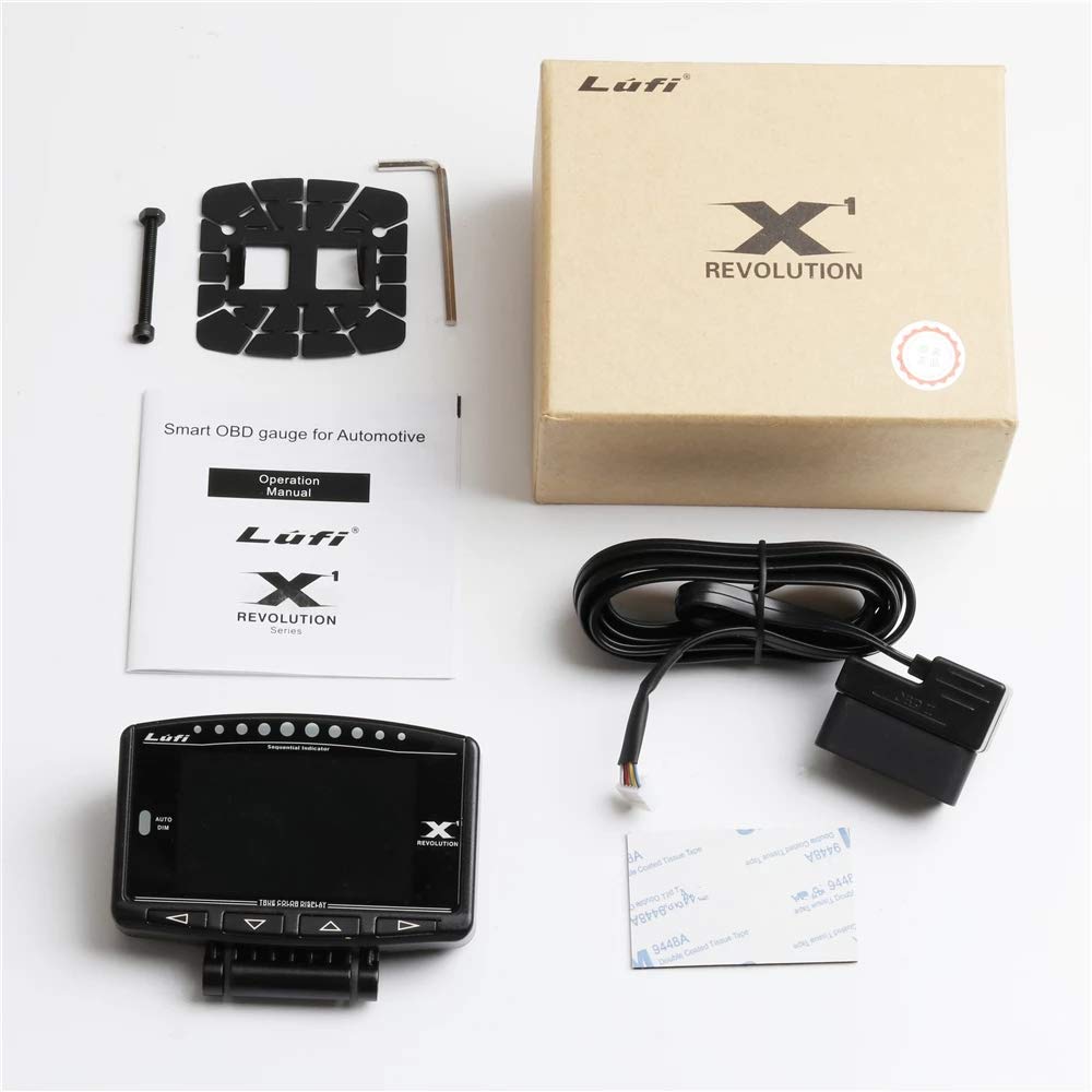 OBD2 Meter, LUFI X1, OBD, English Version, Car HUD, Head Up Display, Multi-functional Digital