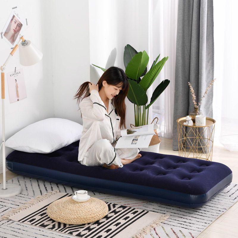 Inflatable Foldable Bed Mat: Portable Air Cushion for Home, Camping, Office, and Outdoor Use.