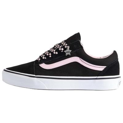 Zapatillas de Skateboard Old Skool Unisex Negras Rosas VN000D6WY28