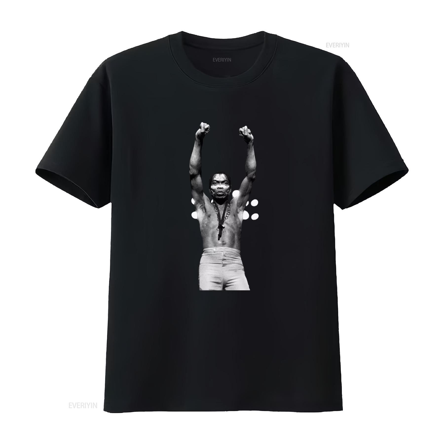 ZheXiong TEE Vintage Fela Kuti T-shirt Afrika Muziek Afrobeat Funk Jazz Foto Print Jaren 00 Jaren 70 Stijl Tony Allen Tribute vintage Gewassen Zacht 4XL