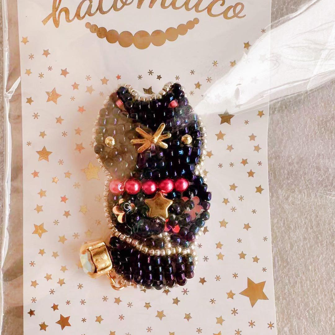 

[USED] hatomiuco Embroidery Artist Teddy Bear Handmade Plush Toy Brooch