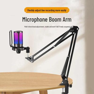 FIFINE Non-Vandy Microphone Boom Arm Stand for Streaming and Broadcasting