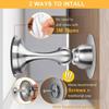 1PCS Magnetic Door Stop Stainless Steel Nail-free Door Stopper Door Catch Door Holder for Wall Protector
