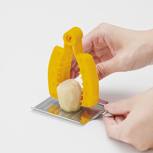 Kai Vegetable Slicer/Grater with Finger Guard for a Secure Grip, DH8044, Made In Japan, KAI KITCHEN