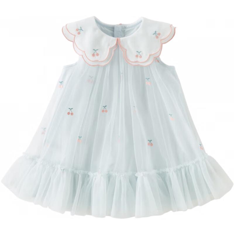 DAVE & BELLA Girls' Summer Mesh Princess Dress