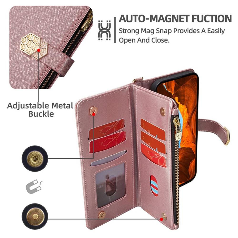 For OnePlus Nord 5 5G/Ace 5 Ultra 5G Case Cross Texture PU Leather + TPU Wallet Phone Cover with Strap