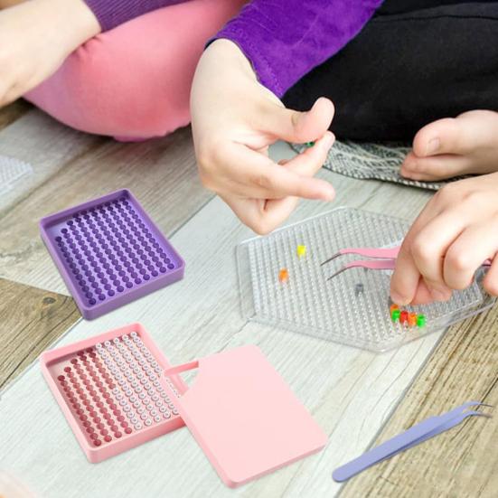 Bead Sorting Tray 5mm Beads Picking Tray Time Saver Beads Organizer Tray for Melty Bead Crafting Reusable Mess-Free Efficient Bead Art Tool