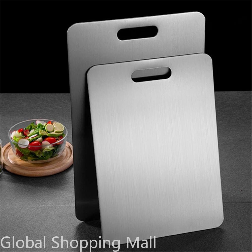 Kitchen Cutting Board Stainless Steel Butcher Block Dishwasher Safe Carving Board Extra Large Heavy Duty Easy Clean Chopping