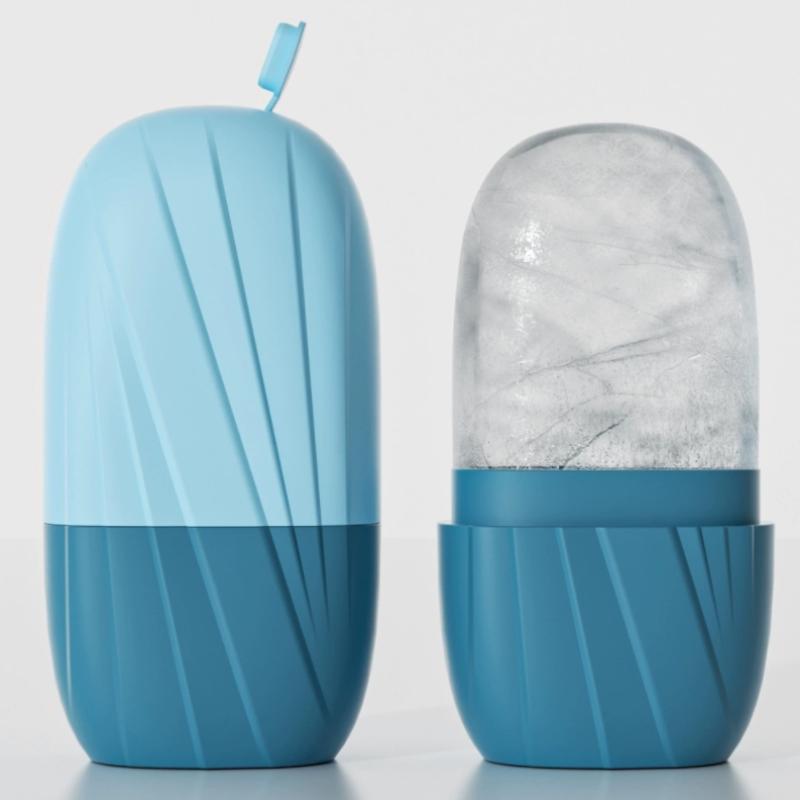 Reusable Ice Roller Ice Cube Silicone Mold Ice Ball Facial Beauty Skin Care Massager