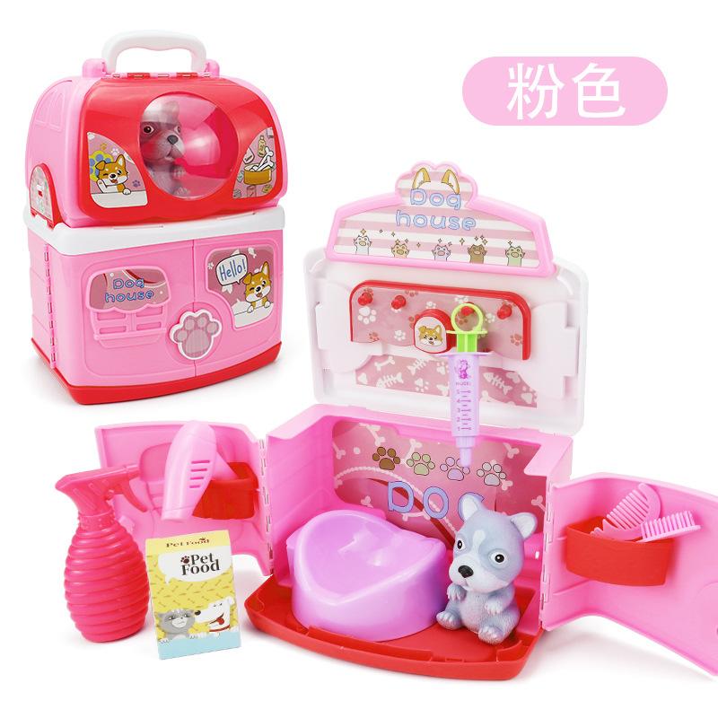 

Детский игровой домик, рюкзак для домашних животных, набор игрушек, имитация кошки, собаки, космическая сумка, чемодан на колесиках, три в одном