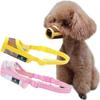 2 X Dog Muzzles for Dogs, Mesh Muzzle for Small Medium Dogs (Yellow + Pink, M)