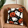 2PCS Halloween Throw Pillow Covers 18x18 Inch for Sofa Bedroom Standard Pillowcase Cushion Cover Throw Pillow Case