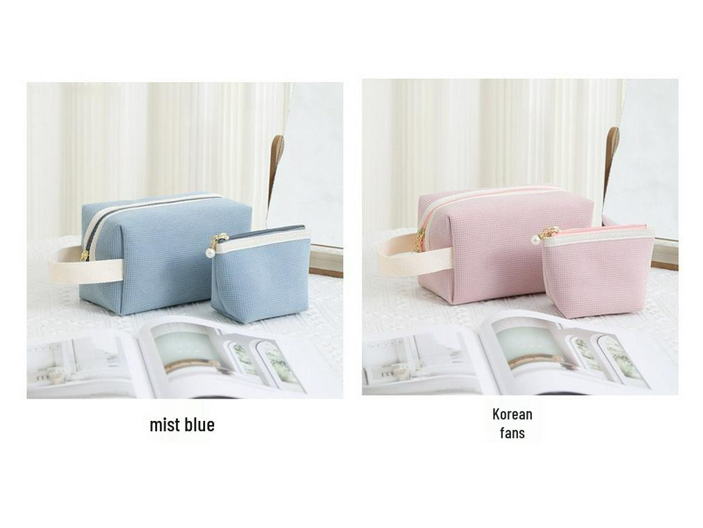 Kompakte Cord-Make-up-Tasche: Vielseitige Kosmetik- und Geldbörse mit großem Fassungsvermögen für Frauen