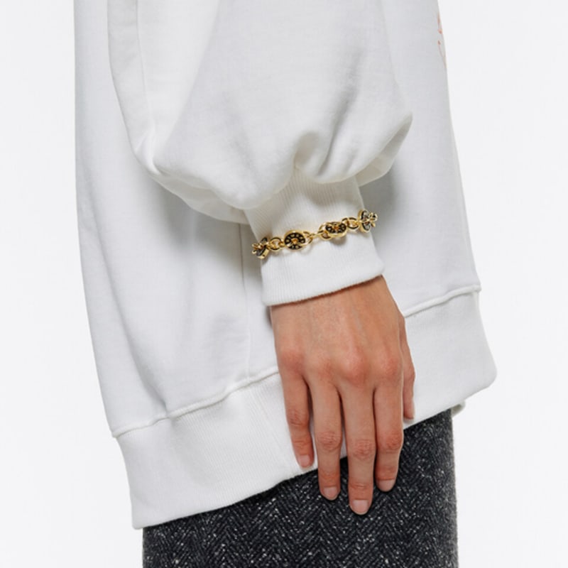 BIMBA Y LOLA [24FW] BIMBA Y LOLA Black Logo Chain Bracelet B246AIX001BKF
