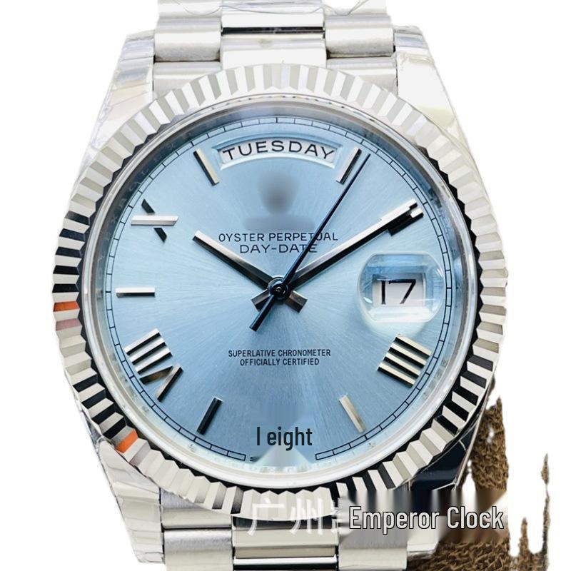 AR მამაკაცის ავტომატური მექანიკური იახტის საათი - Water Ghost სერია, კვირის ლოგი, პანდას ციფერბლატი