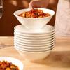 Xinrong Pure White Ceramic Household Bowl