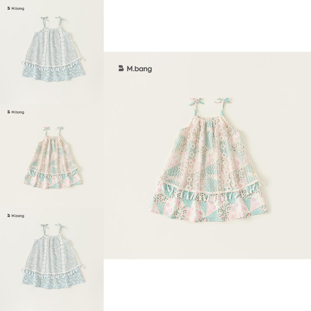 French Vintage Girl Dress With Lace Patchwork For Kids Summer Party Wear