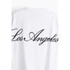 H M Loose FiT PrinTed T sHirT wHiTe Los Angeles