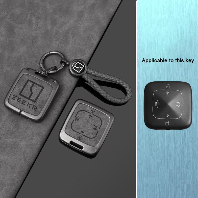 Zinc Alloy Key Bag for ZEEKR Key Case Zeekr Key Shell Cover for Extremely Krypton 001 007 009 ZEEKR X Keychain Car Accessories