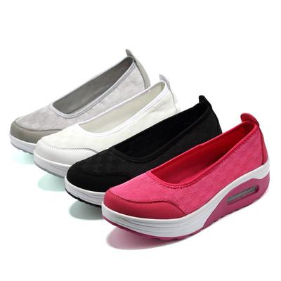 Zapatillas de plataforma para mujer, zapatos informales de oficina, cuñas, suela gruesa, talla grande 42, para enfermera y trabajo, 2024