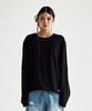 THEVINYLHOUSE Cut-Off Layered Ls Tee Black
