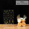 100Pcs Golden Star Baking Candy Biscuit Flat Pocket Stand Packaging Snowflake Nougat New Year Gift Bags