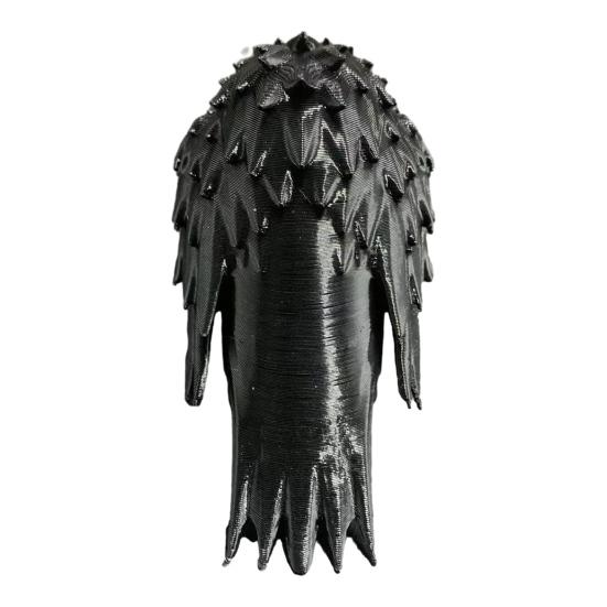 3D Printed Dark Crow Figurine, Spooky Raven Statue Sculpture, Realistic Miniature Bird Ornament for Halloween Home Office Decoration