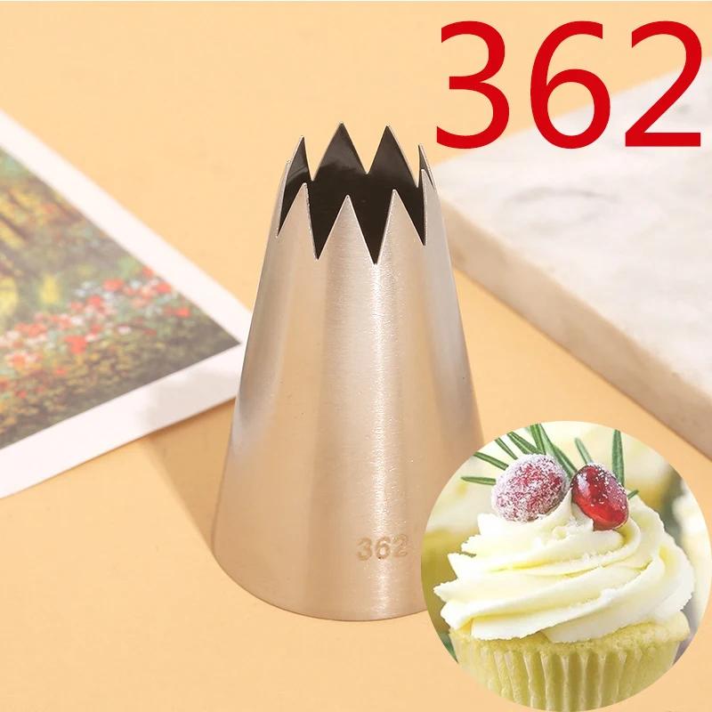 1/5pcs Extra Large Piping Nozzles Set, Stainless Steel Icing Nozzles, Cream Cake Piping Tips For Dessert Biscuit Cup Cake Tools