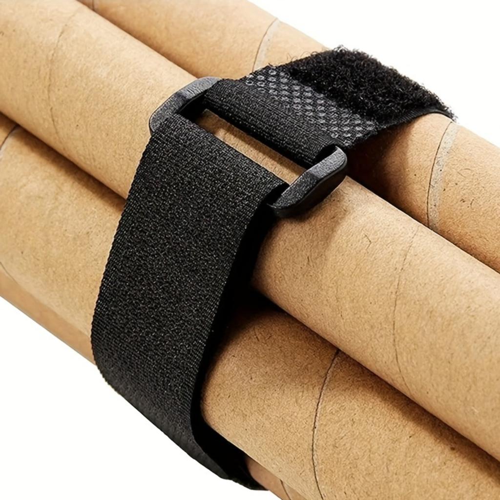10Pcs Durable Nylon Hook & Loop Ties, Reusable Cable Management & Safety Fastening Straps
