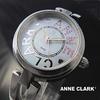 ANNE CLARK Women's Solar Watch - No Battery Replacement Needed - Skin-Friendly All-Stainless Material - Natural Shell Dial - Silver Color - Includes S