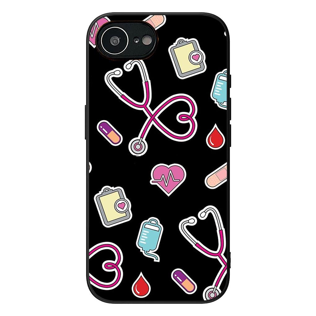 

Чехол для Apple iPhone 13 12 Mini XS 11 Pro Max 7 8 Plus + XR SE 2022 2020 SE3 Чехол для телефона Мультяшный Медицина Доктор Медсестра iPhone 12 Pro Max