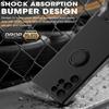 Ring Holder Magnetic Phone Case For Samsung Galaxy S25 S24 S23 S22 Ultra S21 S20 FE S10 Plus Note 20 Ultra Liquid Silicone Case