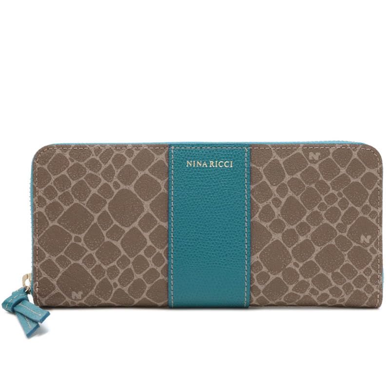 Nina Ricci Grain Nouveau Purse Dark Blue 85-8004 Women's