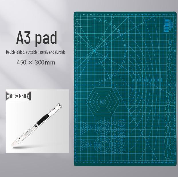 A4 Large Cutting Mat for Art, Crafts, and DIY Projects - Child-Friendly, Clay and Drawing Mat with Anti-Cut Features