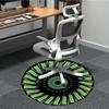 1pc Abstract Pattern Carpet, Round Non Slip Durable Large Size Office Carpet, Suitable for Office