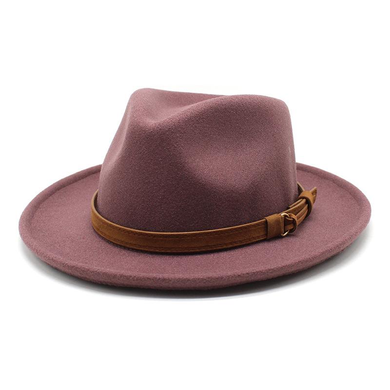 High Quality Wool Felt Fedoras Hats Adult Men Fashion Trilby Cap Autumn Winter Formal Jazz Dress Hat