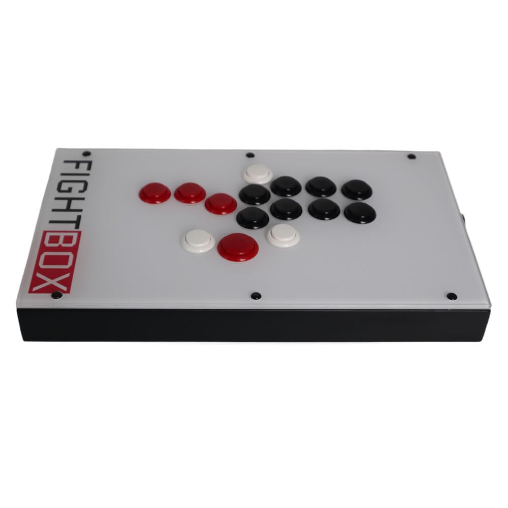 FightBox All Button Leverless Arcade Fight Stick Game Controller Compatible with F10-EX-PC PC/PS3/Switch