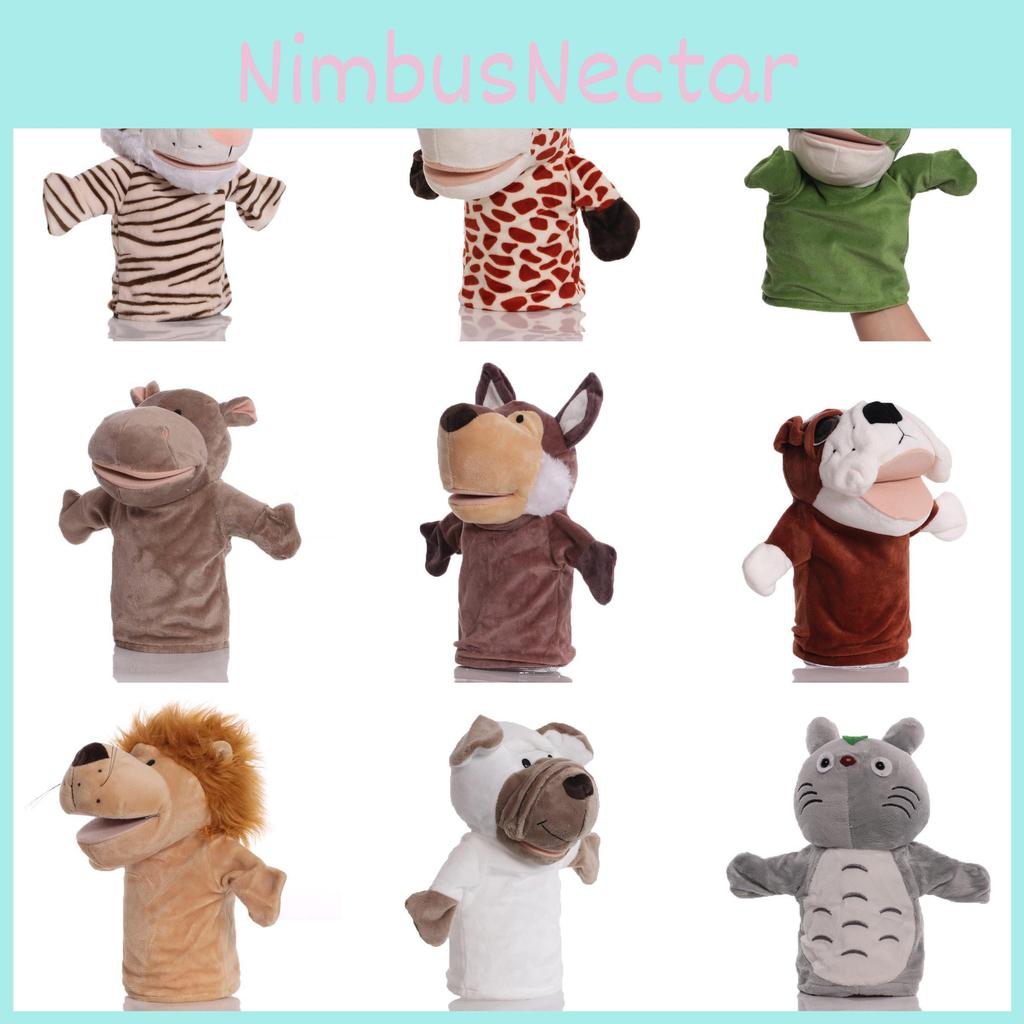 Animal Plush Hand Puppet Toy Cartoon Glove Role Play Interactive Child Educational