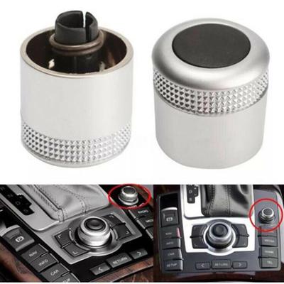 Car Audio Knob Volume Control Knob Silver Color Stable Characteristics Brand New Condition For S6 C6 2007-2010