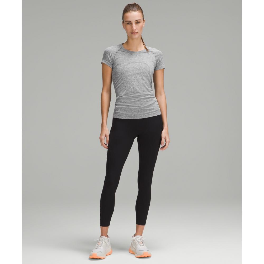 Lululemon Swiftly Tech Short Sleeve Shirt 2.0  Hip Length Slate White