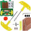 Tire Repair Kit, 33Pcs Heavy Duty Tire Plug Kit, Universal Tire Repair Tools To Fix Punctures And Plug Flats Patch Kit For Cars, Motorcycles, Atvs,