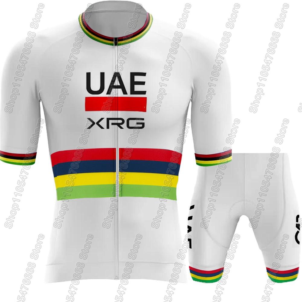Frankreich Tour Weltmeister Tadej Pogačar Radsportteam Trikot Set Kleidung Herren Rennrad T-Shirts Anzug Fahrrad Trägerhosen