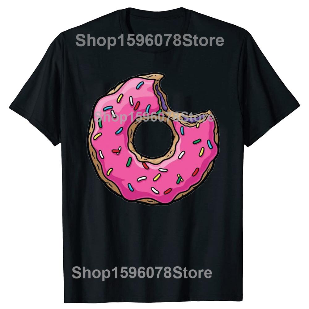 Funny Sweet Donut Cartoon T Shirts Summer Style Graphic Cotton Short Sleeve Donuts Lover Birthday Gifts Adult Humor Tshirt Men