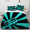 Game Handle King Queen Duvet Cover Kids Teens Boys Gamer Bedding Set Pillowcase Cartoon Psychedelic 2/3pcs Polyester Quilt Cover